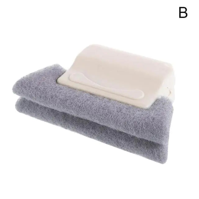 Window Groove Cleaning Tool with Brush and Cloth - Glide Goods LLC