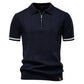 2025 Summer Men's Knit Cotton Polo Shirt (One Piece) - Glide Goods LLC