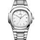 Mechanical Solid Steel Band Luminous Men's Watch with Calendar - Glide Goods LLC