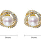Pearl Earrings and Necklace - Glide Goods LLC