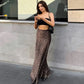 Leopard Print Dress Fashion Mermaid Skirt Womens Clothing - Glide Goods LLC