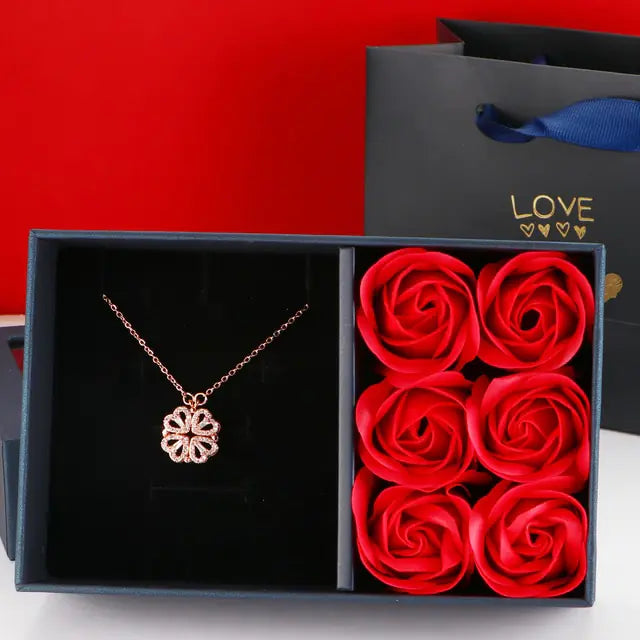 Luxury Four Leaf Clover Necklace - Glide Goods LLC
