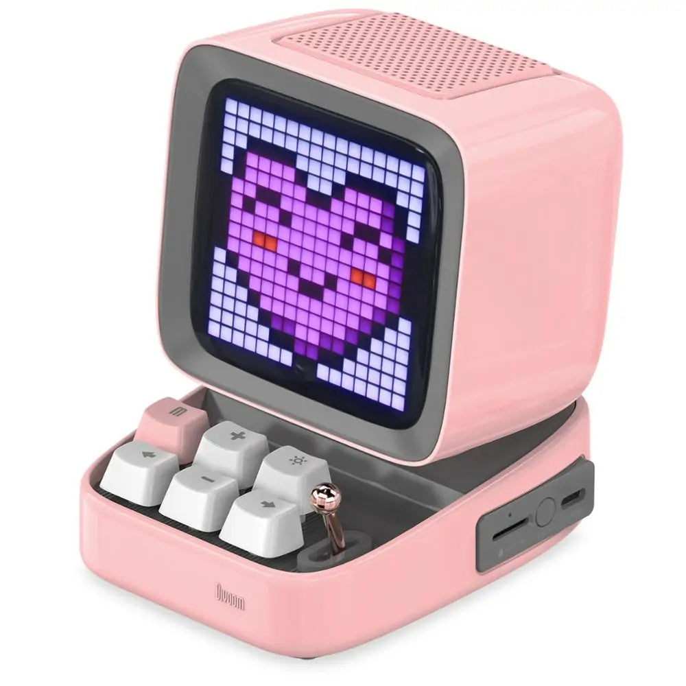 Retro Pixel Art Bluetooth Speaker and Alarm Clock Success Active Submit Title - Glide Goods LLC