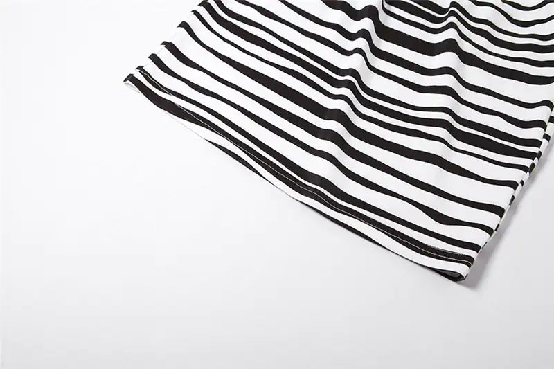 Kendra Striped Two Piece Skirt Set - Glide Goods LLC