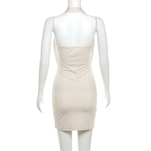 Sexy Backless Halter Sheath Dress - Glide Goods LLC