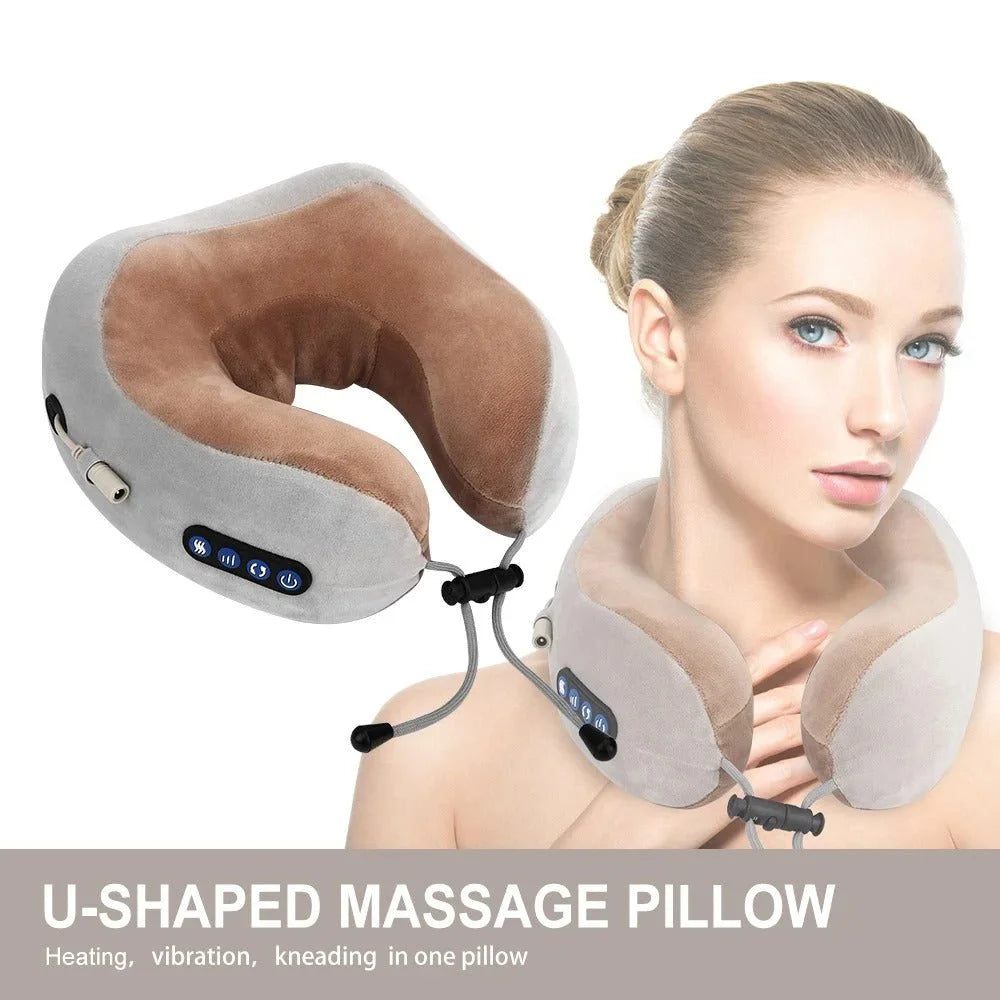 Massaging Neck Pillow - Glide Goods LLC