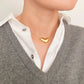 Bold Molten Heart Necklace - Glide Goods LLC