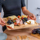 Wooden Cutting Boards for Kitchen with Juice Groove and Handles - Bamboo Chopping Boards Set of 3 - Wood Serving Trays - Glide Goods LLC