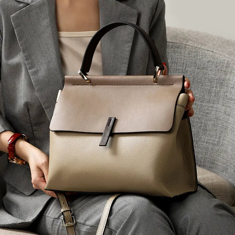 Genuine Leather Women's Handbag and Crossbody Tote - Glide Goods LLC