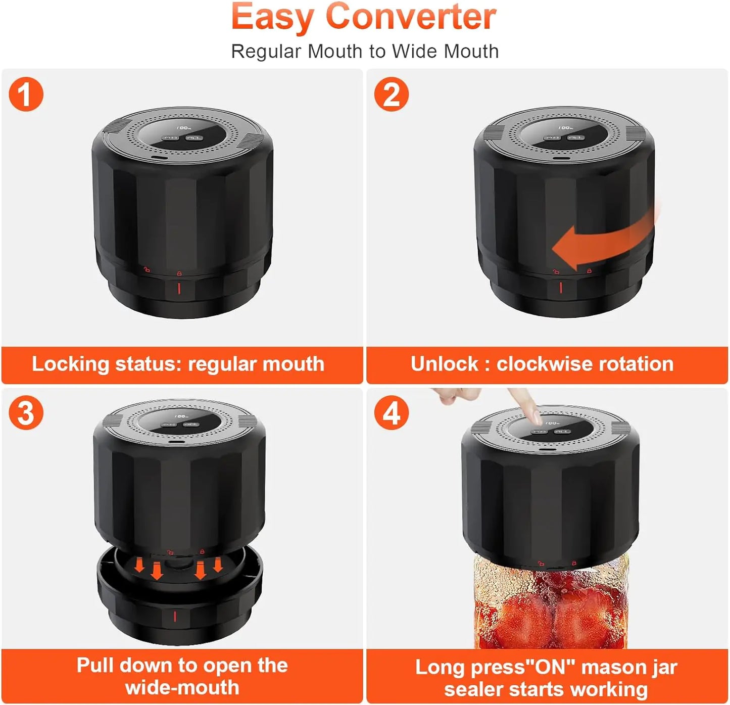 Mason Jar Vacuum Sealer - Glide Goods LLC