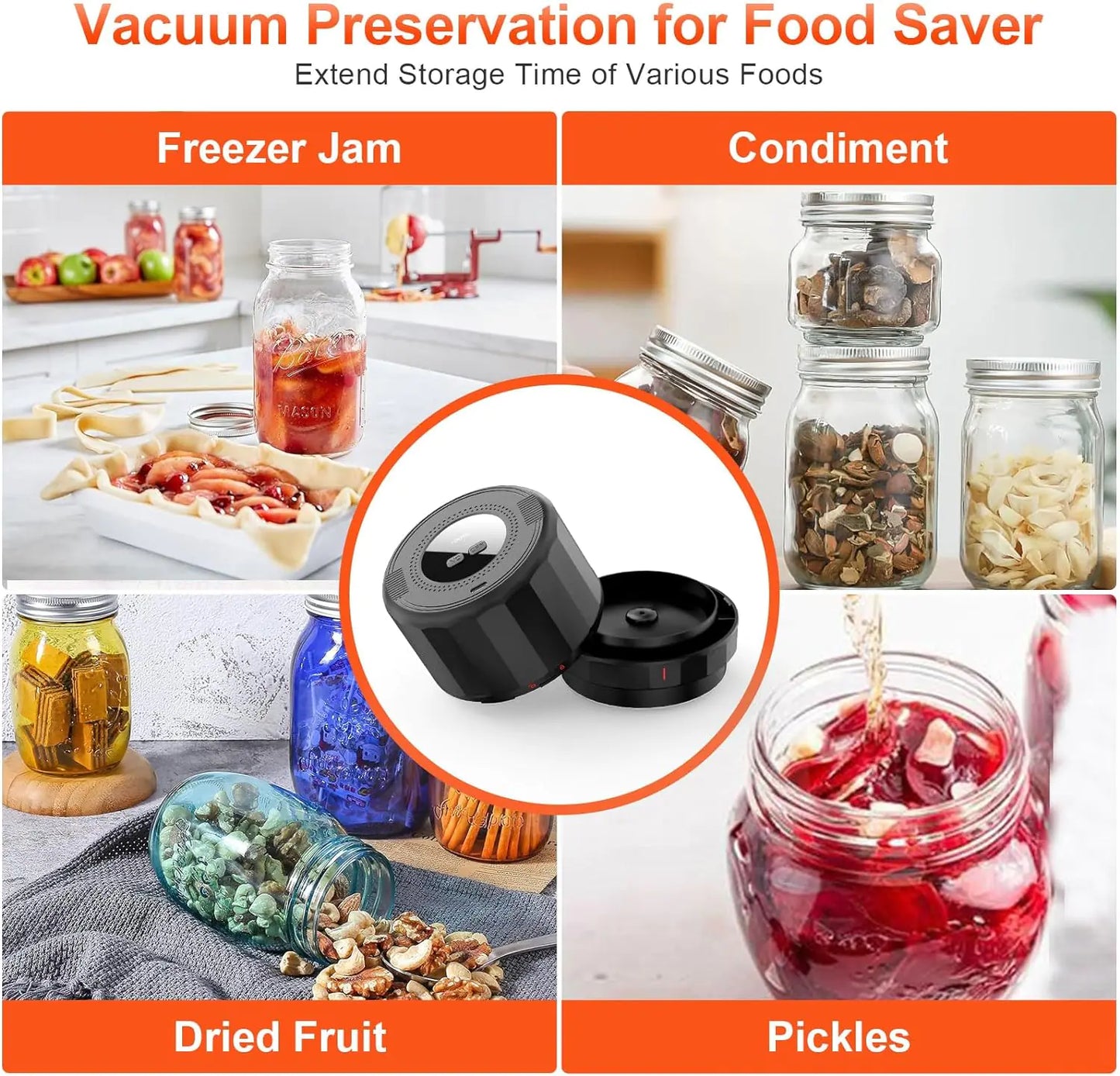 Mason Jar Vacuum Sealer - Glide Goods LLC