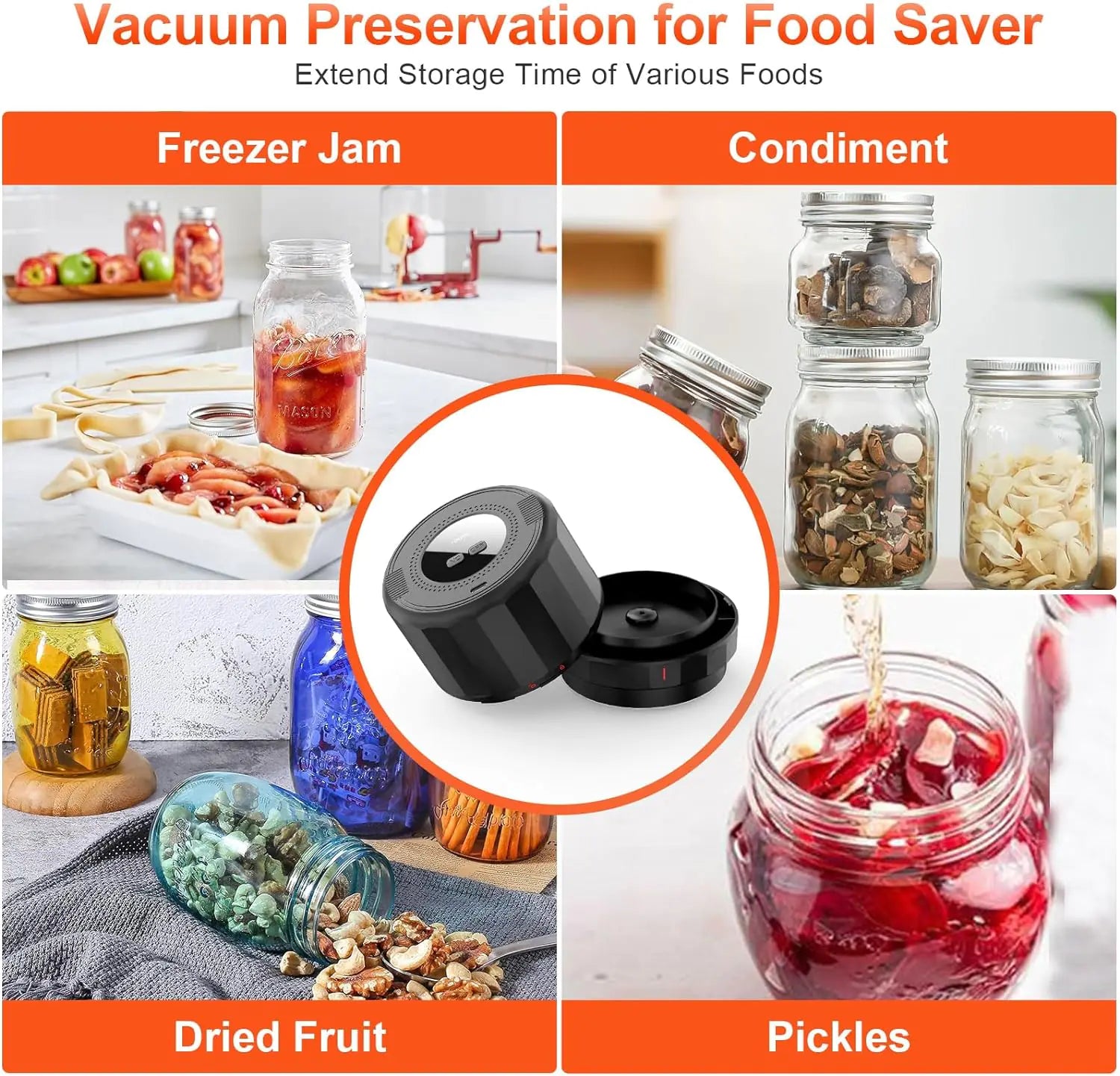 Mason Jar Vacuum Sealer - Glide Goods LLC