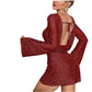 KATE – Glittering Open-Back Dress ✨ - Glide Goods LLC