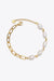 Half Pearl Half Chain Stainless Steel Bracelet - Glide Goods LLC
