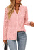 Women’s Embroidered Eyelet Cotton Blouse – Elegant &amp; Chic - Glide Goods LLC