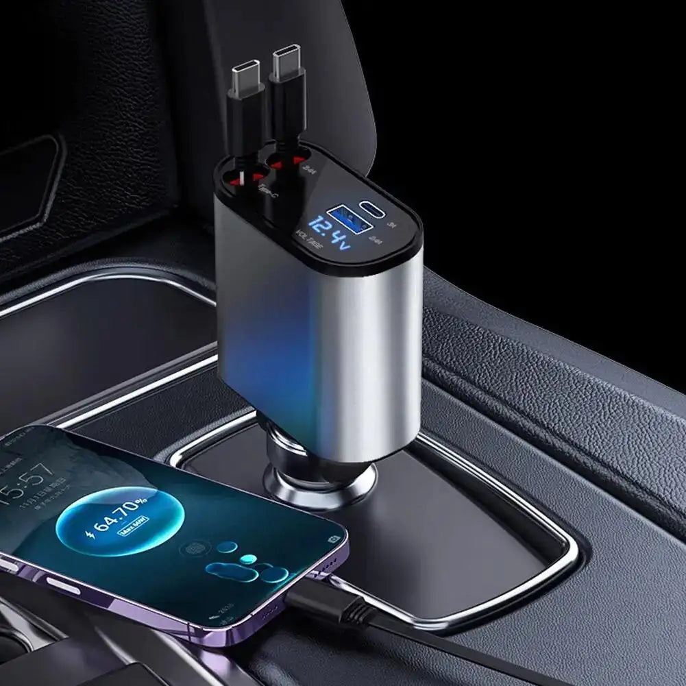 Retractable Car Charger - Glide Goods LLC