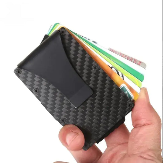 Carbon Fiber Slim Wallet for Men and Women - Glide Goods LLC
