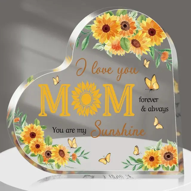 Acrylic Heart Plaque - Glide Goods LLC