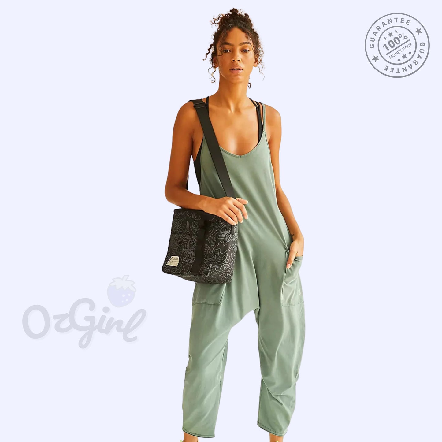 Sleeveless Overalls Jumpsuit