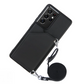 Leather Case with Strap for Samsung Phones
