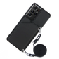 Leather Case with Strap for Samsung Phones