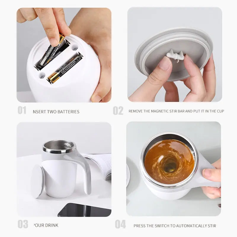 Automatic Self Stirring Magnetic Mug - Glide Goods LLC