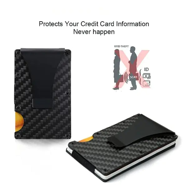 Carbon Fiber Slim Wallet for Men and Women - Glide Goods LLC