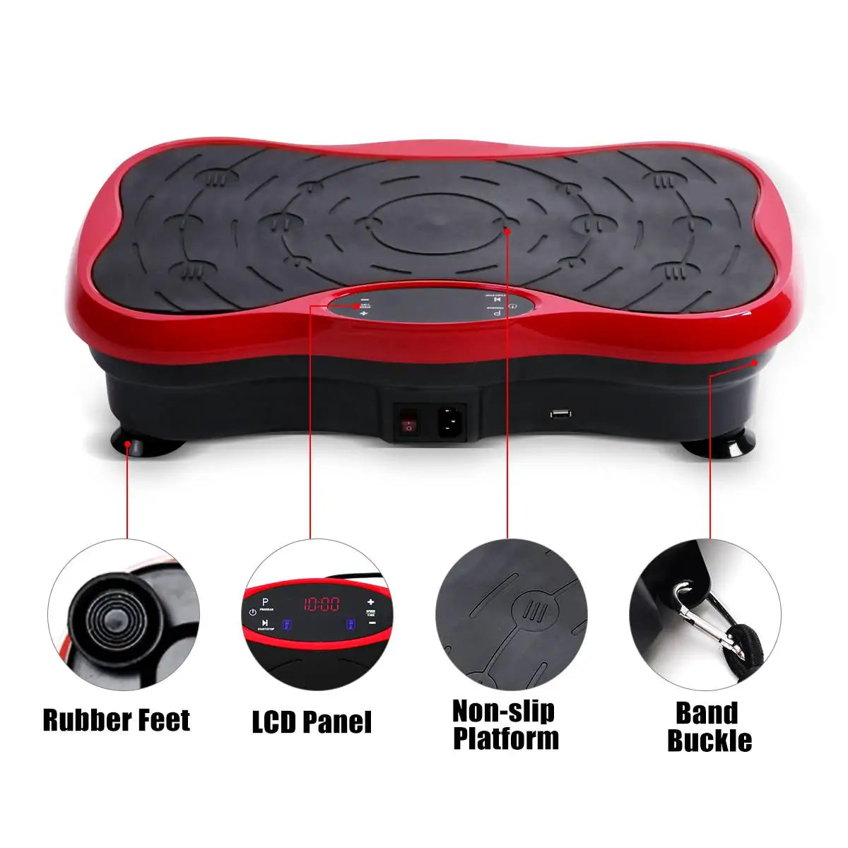 Exercise Fitness Vibration Machine Trainer Plate Platform - Glide Goods LLC