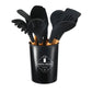 5/12pc Kitchen Utensil Set Wooden Handle - Glide Goods LLC