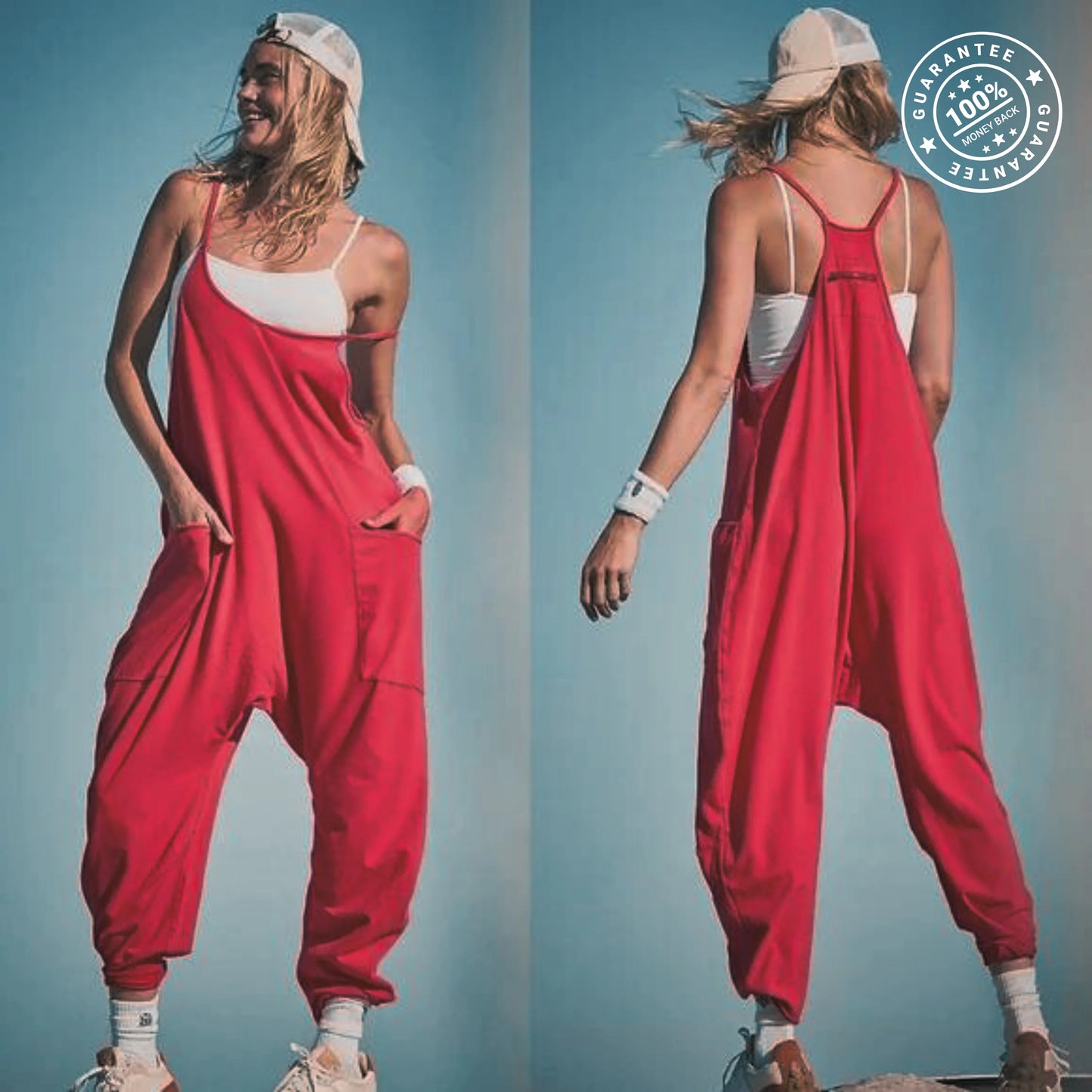 Sleeveless Overalls Jumpsuit