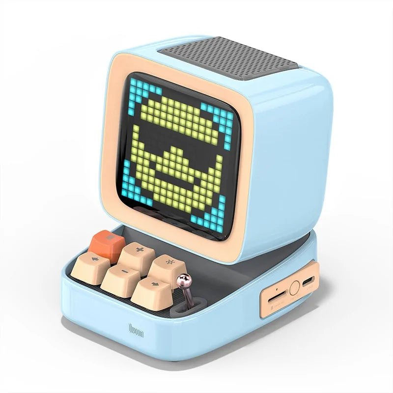 Retro Pixel Art Bluetooth Speaker and Alarm Clock Success Active Submit Title - Glide Goods LLC
