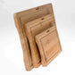 Wooden Cutting Boards for Kitchen with Juice Groove and Handles - Bamboo Chopping Boards Set of 3 - Wood Serving Trays - Glide Goods LLC