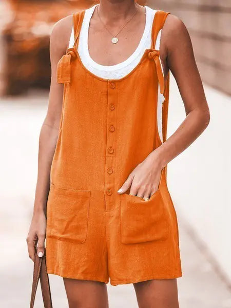 2023 Summer Women’s Casual Loose Wide Leg Jumpsuit