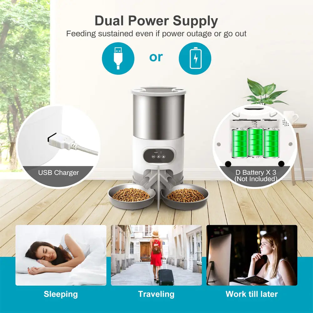 Wi-Fi Smart Pet Feeder - Glide Goods LLC